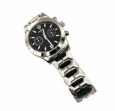 Sehgal Maharaja Watch - Gradient Pitch Black - White Gold Plated