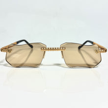Magic Glasses - Gold Plated | Caramel Shade | Diamond Shape Lens
