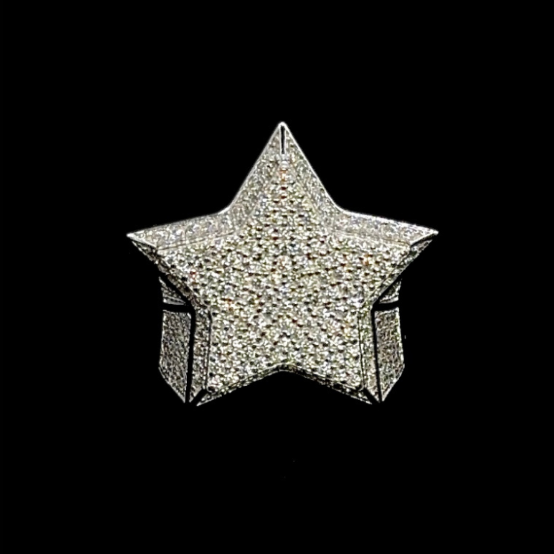 STAR RING VVS MOISSANITE - SILVER 925