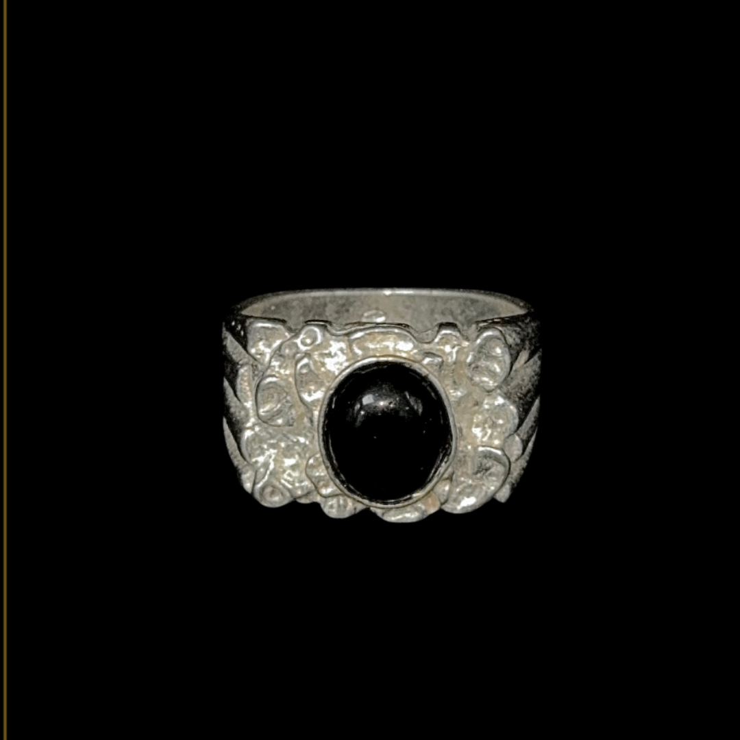 BLACK STONE PIET PIET RING - Silver 925