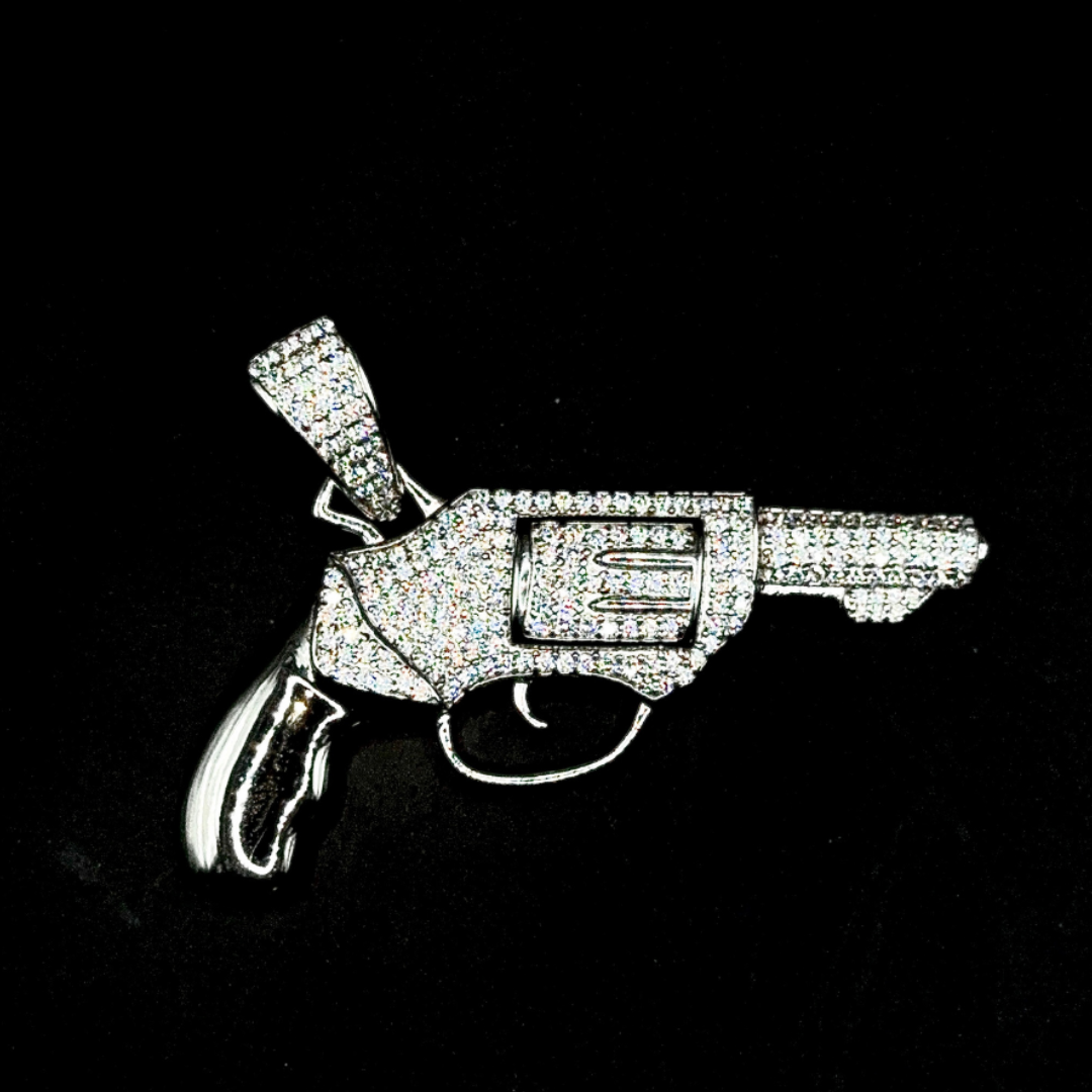 REVOLVER PENDANT - SILVER 925 WITH VVS MOISSANITE