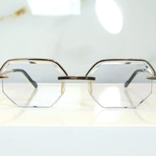 Elite Glasses - Gold plated | Polished Diamond Cuts | Classy Transparent