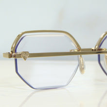 Elite Glasses - Gold plated | Polished Diamond Cuts | Classy Transparent