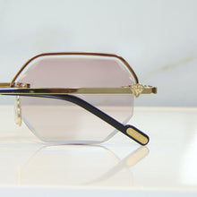 Elite Glasses - Gold plated | Polished Diamond Cuts | Lavish Pink