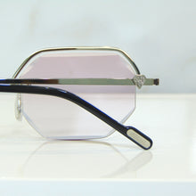 Elite Glasses - Whitegold plated | Polished Diamond Cuts | Lavish Pink