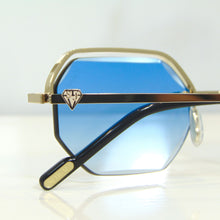 Elite Glasses - Gold plated | Polished Diamond Cuts | Heavenly Blue