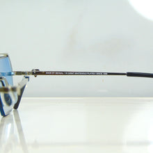Elite Glasses - Whitegold plated | Polished Diamond Cuts | Heavenly Blue
