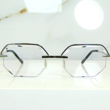 Elite Glasses - Whitegold plated | Polished Diamond Cuts | Classy Transparent