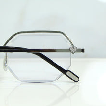 Elite Glasses - Whitegold plated | Polished Diamond Cuts | Classy Transparent