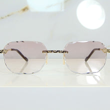 Nugget Glasses - Gold plated | Polished Diamond Cuts | Lavish Pink