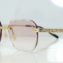 Nugget Glasses - Gold plated | Polished Diamond Cuts | Lavish Pink