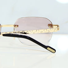 Nugget Glasses - Gold plated | Polished Diamond Cuts | Lavish Pink
