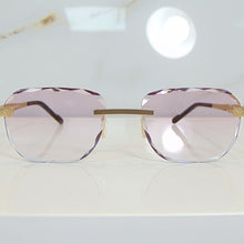Blade Glasses - Gold plated | Polished Diamond Cuts | Lavish Pink