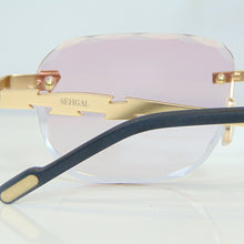 Blade Glasses - Gold plated | Polished Diamond Cuts | Lavish Pink