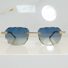 Blade Glasses - Gold plated | Polished Diamond Cuts | Blue to Beige