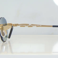 Blade Glasses - Gold plated | Polished Diamond Cuts | Blue to Beige