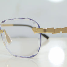 Blade Glasses - Gold plated | Polished Diamond Cuts | Classy Transparent