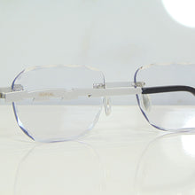 Blade Glasses - Whitegold plated | Polished Diamond Cuts | Classy Transparent