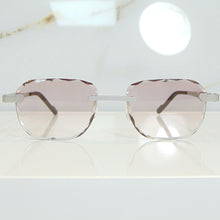 Blade Glasses - Whitegold plated | Polished Diamond Cuts | Lavish Pink