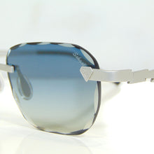 Blade Glasses - Whitegold plated | Polished Diamond Cuts | Blue to Beige