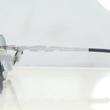 Blade Glasses - Whitegold plated | Polished Diamond Cuts | Blue to Beige