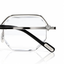 Elite Glasses - Whitegold plated | Polished Diamond Cuts | Classy Transparent