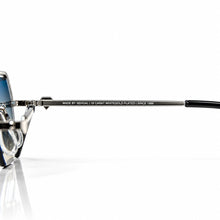 Elite Glasses - Whitegold plated | Polished Diamond Cuts | Blue to Beige