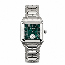 Sehgal Marbleous Watch - Emerald Green - White Gold plated