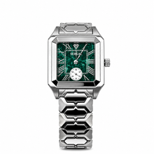 Sehgal Marbleous Watch - Emerald Green - White Gold plated