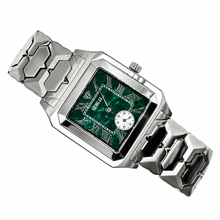 Sehgal Marbleous Watch - Emerald Green - White Gold plated