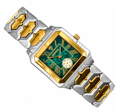 Sehgal Marbleous Watch - Emerald Green - Two-Tone Gold plated