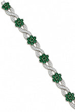 Flower Bracelet with VVS Moissanite – 925 Sterling Silver
