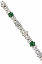Flower Bracelet with VVS Moissanite – 925 Sterling Silver