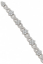 Flower Bracelet with VVS Moissanite – 925 Sterling Silver