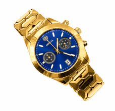 Sehgal Maharaja Watch - Gradient Blue - Gold Plated