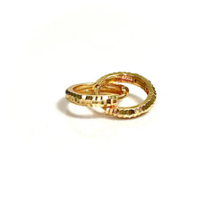 Golden Interlock Earring - 14 carat gold EARV2