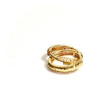Golden Interlock Earring - 14 carat gold EARV2