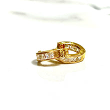 Golden Halo Elegance Earring - 14 carat gold EARV2