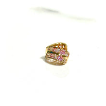 Pink Aurora Earring - 14 carat gold EARV2