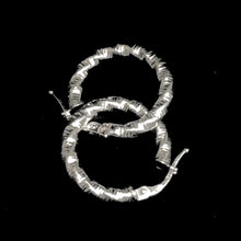 Whitegold Rope Earrings - 14 carat gold EARV2