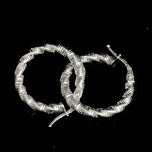 Whitegold Rope Earrings - 14 carat gold EARV2