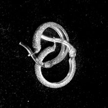 Leaf Charm Whitegold Hoops Earring - 14 carat white gold EARV2