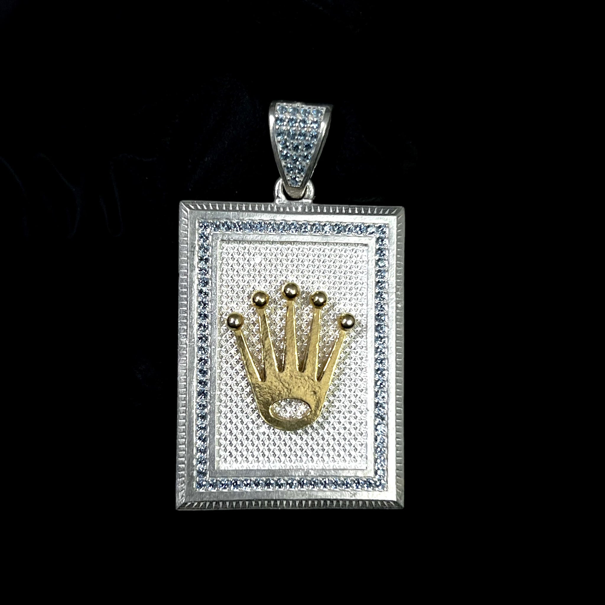 Crown Pendant - Silver 925 & Gold Plated - 252