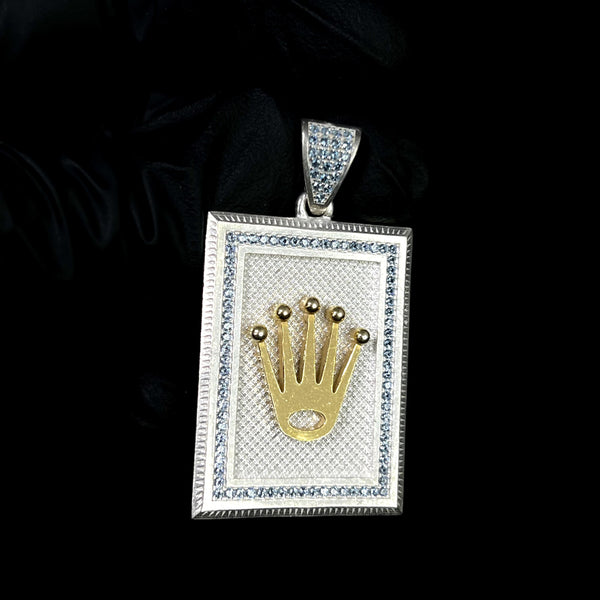 Crown Pendant Silver 925 Gold Plated 252 – Sehgal Juwelier