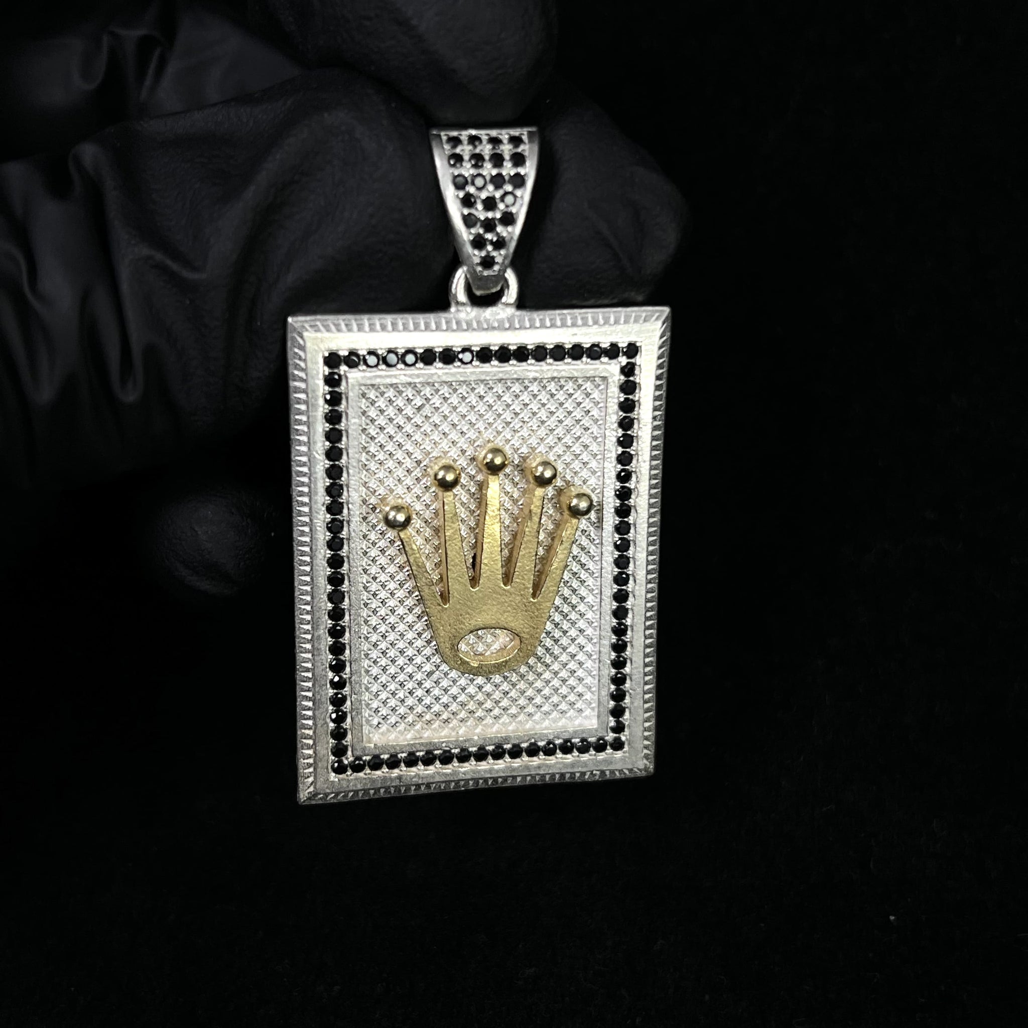 Crown Pendant - Silver 925 & Gold Plated - 250