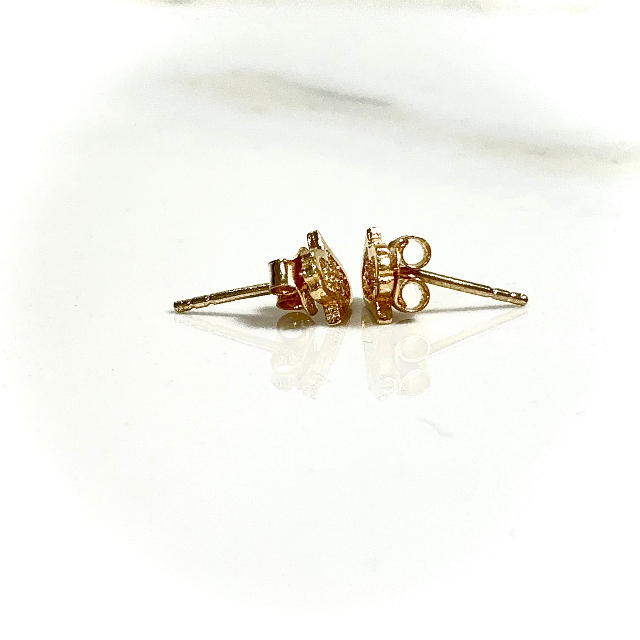 Fatima / Hamsa Hand Earrings - 14 carat gold EARV2