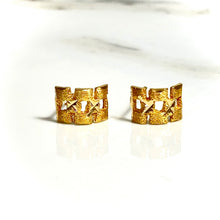 Roleks Schakel Earrings - 14 carat gold EARV2
