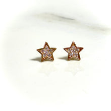 Star Earrings - 14 carat gold EARV2