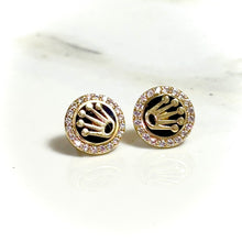 Crown Earrings - 14 carat gold EARV2