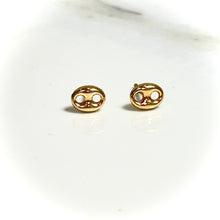 Coffee Bean Earring - 14 carat gold EARV2